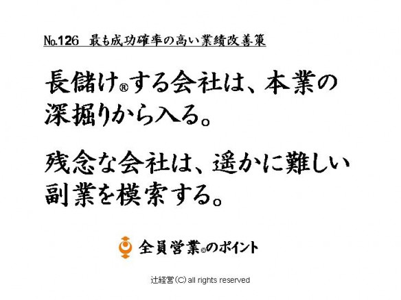 151027最も成功確率の高い業績改善策№126